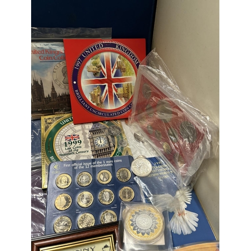 437A - A MIXED LOT OF COINS TO INCLUDE YEAR SETS FOR BOTH UK AND CANADA