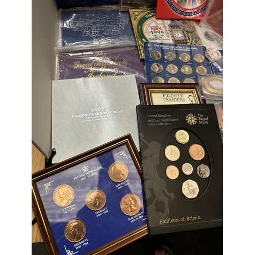 437A - A MIXED LOT OF COINS TO INCLUDE YEAR SETS FOR BOTH UK AND CANADA