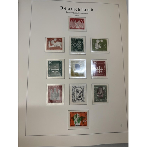 487A - AN ALBUM CONTAINING DEUTSCHLAND STAMPS TO INCLUDE 1965, 1966/69, 1971, ETC.,