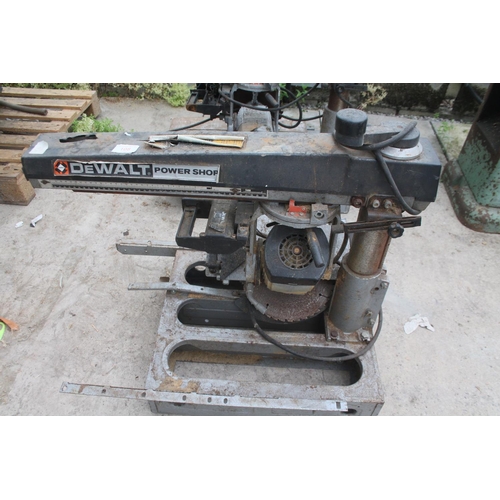 108 - DEWALT RADIAL SAW IN WORKING ORDER  NO VAT