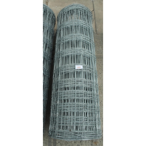 1361 - 100M ROLL OF STOCK FENCE  + VAT