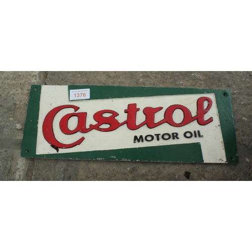 1376 - CASTROL SIGN  + VAT