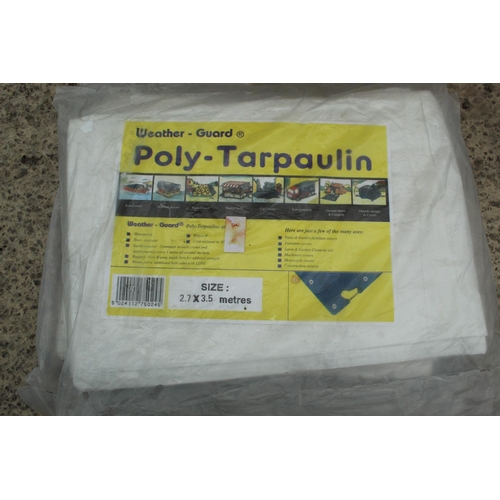 1392 - 2 TARPAULINS  + VAT