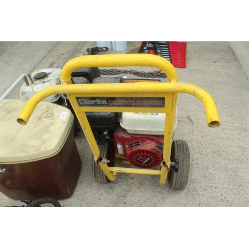 1412 - HONDA ENGINE ON FRAME  NO  VAT