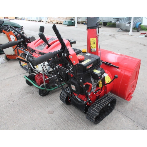 95 - HECHT TRACKED SNOW BLOWER  NO VAT