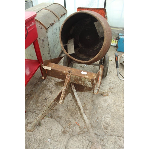 10 - CEMENT MIXER AND STAND IN WORKING ORDER  NO VAT