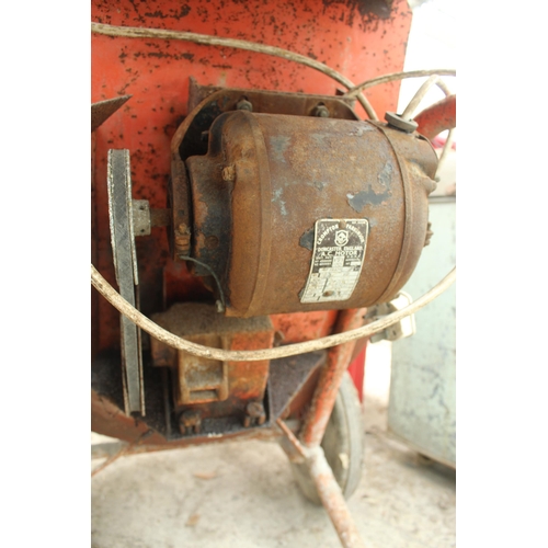 10 - CEMENT MIXER AND STAND IN WORKING ORDER  NO VAT