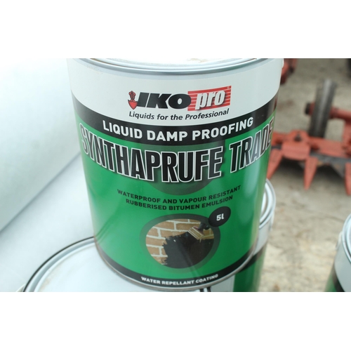 44 - 3 TINS LIQUID DAMP PROOFER  NO  VAT