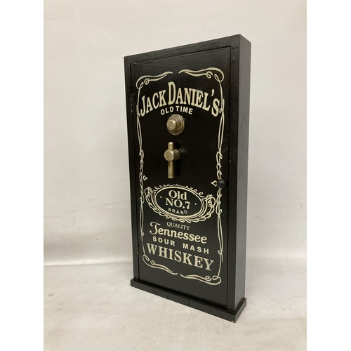 41 - A WOODEN JACK DANIEL'S KEY CABINET - 62 X 30 CM