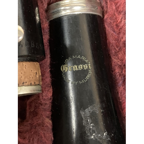 48 - A VINTAGE GRASSI IDA MARIA CLARINET IN CASE