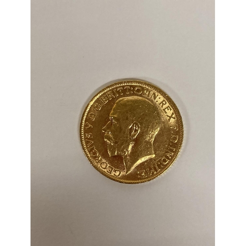 268 - A 1912 GOLD FULL SOVEREIGN COIN