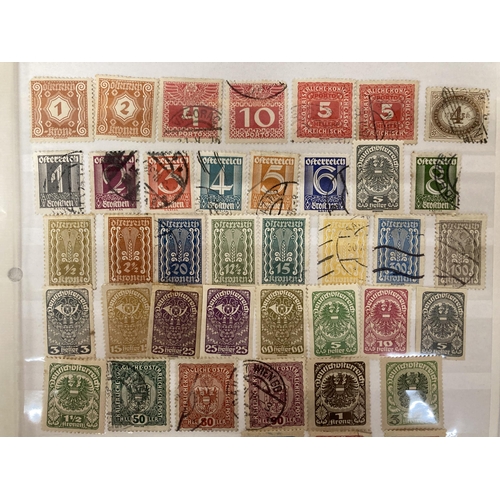 471 - TWO PAGES OF AUSTRIAN STAMPS