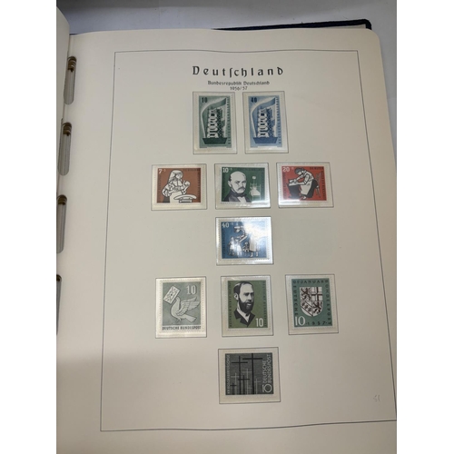 487A - AN ALBUM CONTAINING DEUTSCHLAND STAMPS TO INCLUDE 1965, 1966/69, 1971, ETC.,