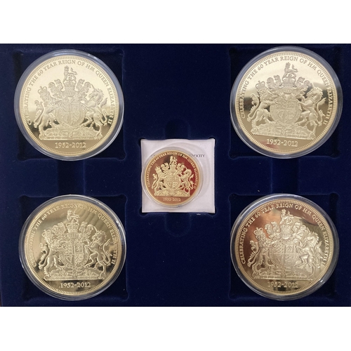 522 - A WINDSOR MINT COMPLETE SET OF THE JUBILEE CELEBRATIONS COLLECTION WITH CERTIFICATE OF OWNERSHIP PLA... 