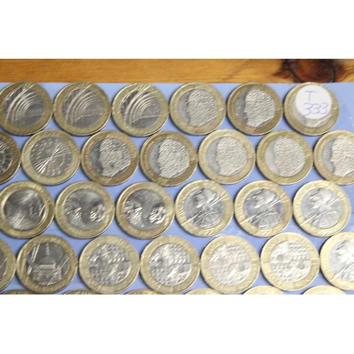 592A - A LARGE COLLECTION OF COMMEMORATIVE TWO POUND COINS