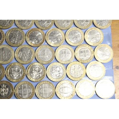 592A - A LARGE COLLECTION OF COMMEMORATIVE TWO POUND COINS