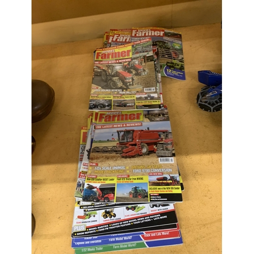 987 - A LARGE COLLECTION OF MODEL TRACTOR AND MODEL FARMER MAGAZINES