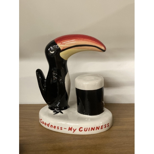 1138 - A CARLTON WARE CERAMIC GUINNESS TOUCAN, HEIGHT 10CM