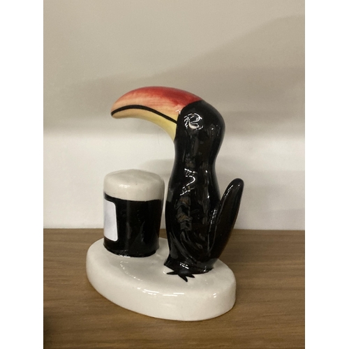 1138 - A CARLTON WARE CERAMIC GUINNESS TOUCAN, HEIGHT 10CM