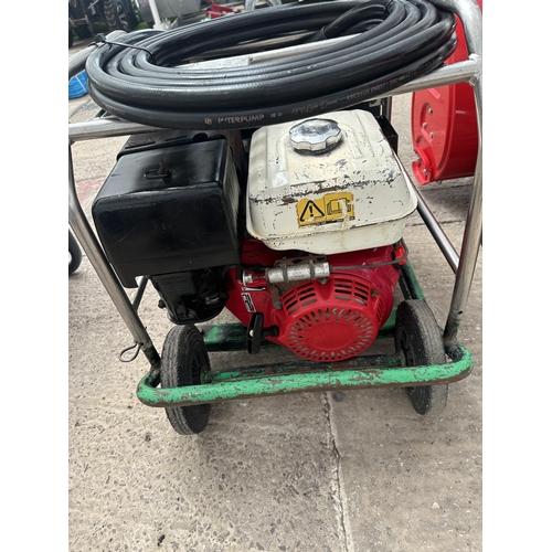 94 - A  JCB BEAVER HYDRAULIC POWERPACK  BREAKER WITH HONDA PETROL ENGINE  WITH ANTI VIBE GUN IN GOOD WORK... 