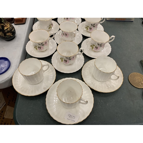 267 - A LARGE QUANTITY OF CHINA CUPS AND SAUCERS