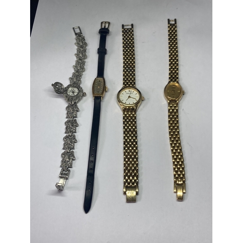 515 - FOUR LADIES WRISTWATCHES TO INCLUDE AN AVIA, PICADOR, LORUS AND SOLO