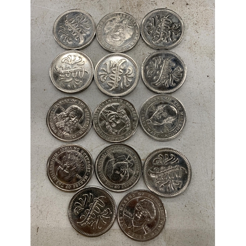 122 - FOURTEEN MILLENNIUM COINS