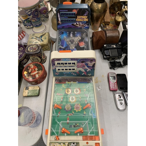 168 - TWO VINTAGE ELECTRIC PIN BALL MACHINES