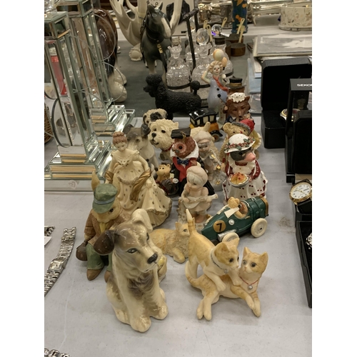 189 - A LARGE QUANTITY OF ANIMAL FIGURES, ETC TO INCLUDE REGENCY FINE ARTS, 'TALES OF HONEYSUCKLE HILL'