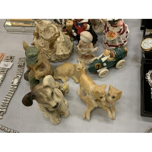 189 - A LARGE QUANTITY OF ANIMAL FIGURES, ETC TO INCLUDE REGENCY FINE ARTS, 'TALES OF HONEYSUCKLE HILL'