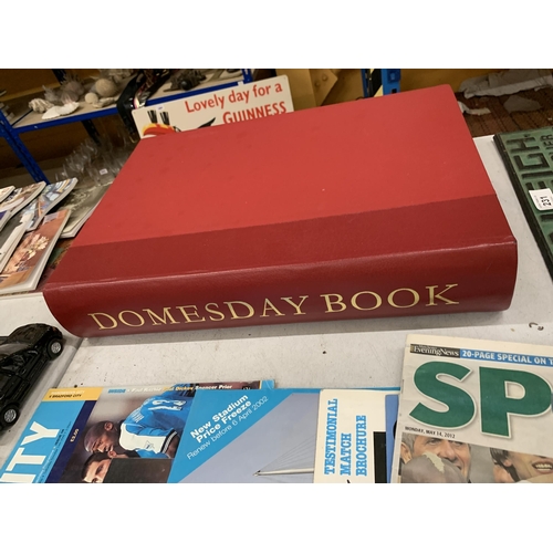 230 - A 1987 EDITION OF THE DOMESDAY BOOK CONTAINING DOMESDAY STUDIES, LANCASHIRE FOLIO'S AND MAPS AND LAN... 