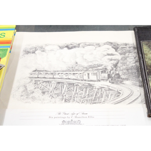 260 - A COLLECTION OF EIGHT RAILWAY BOOKS TO INCLUDE 'THE PAINTINGS OF DON BRECKON', 'THE GREAT WESTERN CO... 