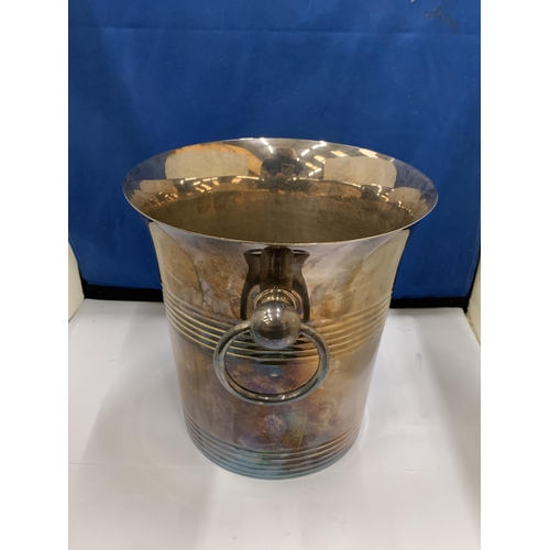 16 - A BOSSI DE UBERTI SILVER PLATED CHAMPAGNE/WINE COOLER BUCKET