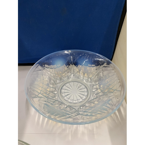 24 - TWO OPALIQUE GLASS BOWLS POSSIBLY JAMES JOBLING OF SUNDERLAND