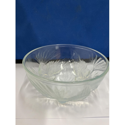 24 - TWO OPALIQUE GLASS BOWLS POSSIBLY JAMES JOBLING OF SUNDERLAND