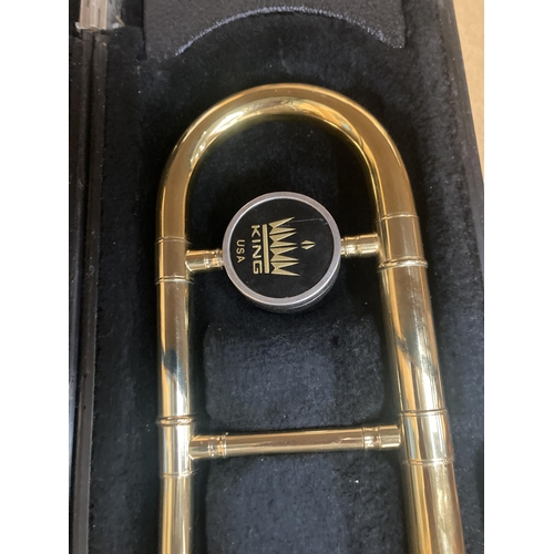 44 - A KING USA TROMBONE IN A HARD CASE (MISSING MOUTH PIECE) 5616327