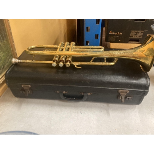 53 - A LA FLEUR 460 FOREIGN IMPORTED BY BOOSEY AND HAWKES LONDON TRUMPET IN HARD CASE