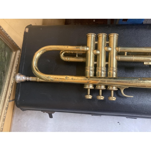 53 - A LA FLEUR 460 FOREIGN IMPORTED BY BOOSEY AND HAWKES LONDON TRUMPET IN HARD CASE