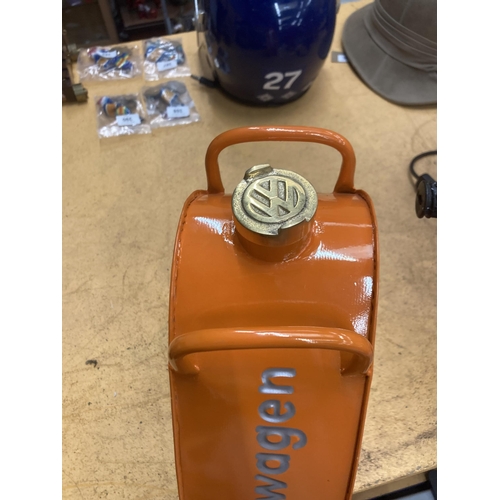 57 - AN ORANGE VW PETROL CAN