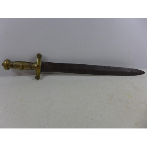 446 - A FRENCH MODEL 1831 INFANTRY SWORD, 48CM BLADE, LENGTH 63CM