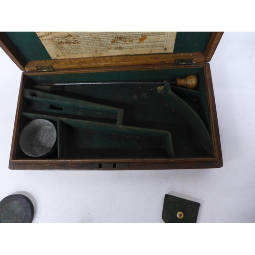 466 - A MID 19TH CENTURY OAK CASED MODEL 1849.31 CALIBRE COLT PERCUSSION CAP FIVE SHOT REVOLVER, 12.5CM BA... 