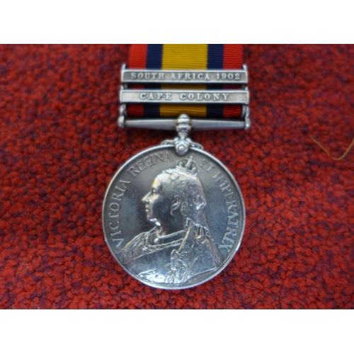 470 - A QUEEN VICTORIA BOER WAR SOUTH AFRICA MEDAL NAMED TO 38505 TROOPER M. APPLETON 27TH BATTALION IMPER... 