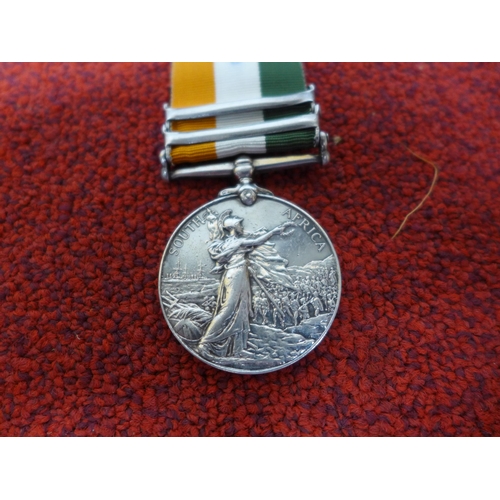 471 - A KING EDWARD VII BOER WAR SOUTH AFRICA MEDAL NAMED TO 2797 S SERGT-MAJOR W. DRURY 20TH HUSSARS, BAR... 