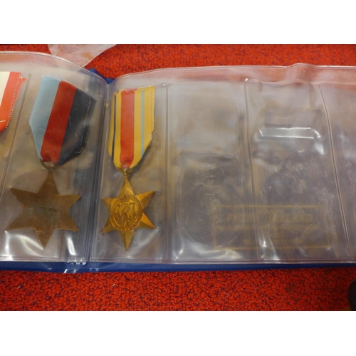 475 - FIVE WORLD WAR II MEDALS 1939 - 45 STAR, AFRICA AND ITALY STARS, 1939 - 45 MEDAL AND A DEFENCE MEDAL... 