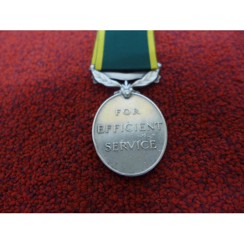 478A - A GEORGE VI TERRITORIAL EFFICIENCY SERVICE MEDAL AWARDED T/90731 DRIVER J.T. LLOYD R.A.S.C.