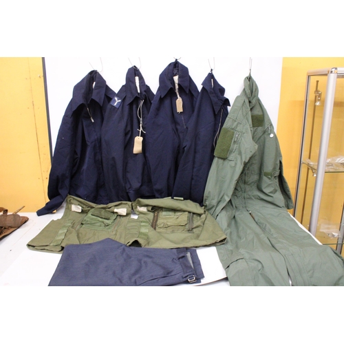 273 - COLLECTION OF MID TO LATE 20TH CENTURY RAF CLOTHING, TO INCLUDE FLYING SUIT, JACKETS ETC