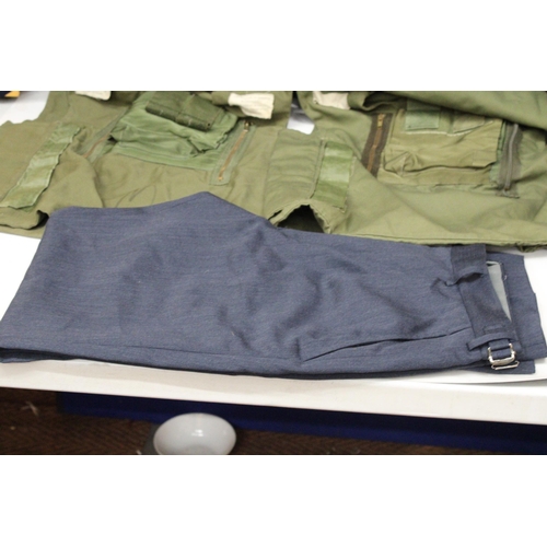 273 - COLLECTION OF MID TO LATE 20TH CENTURY RAF CLOTHING, TO INCLUDE FLYING SUIT, JACKETS ETC