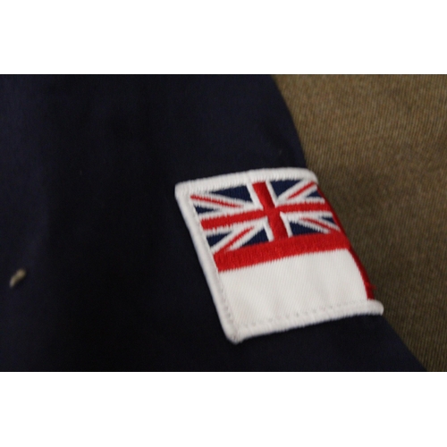 274 - A COLLECTION OF MID TO LATE 20TH CENTURY ROYAL NAVY CLOTHING, TO INCLUDE JACKETS, TROUSERS, ARMY TRO... 