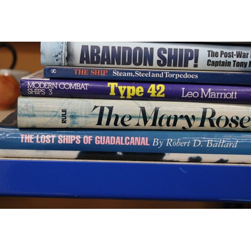 276 - SEVEN VINTAGE BOOKS ON WORLD WAR II AND THE MARY ROSE