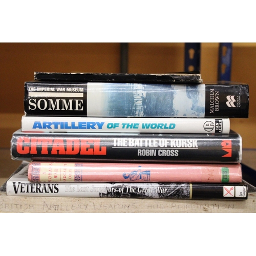 279 - SEVEN BOOKS ON THE ARMY IN WORLD WAR I AND LATER